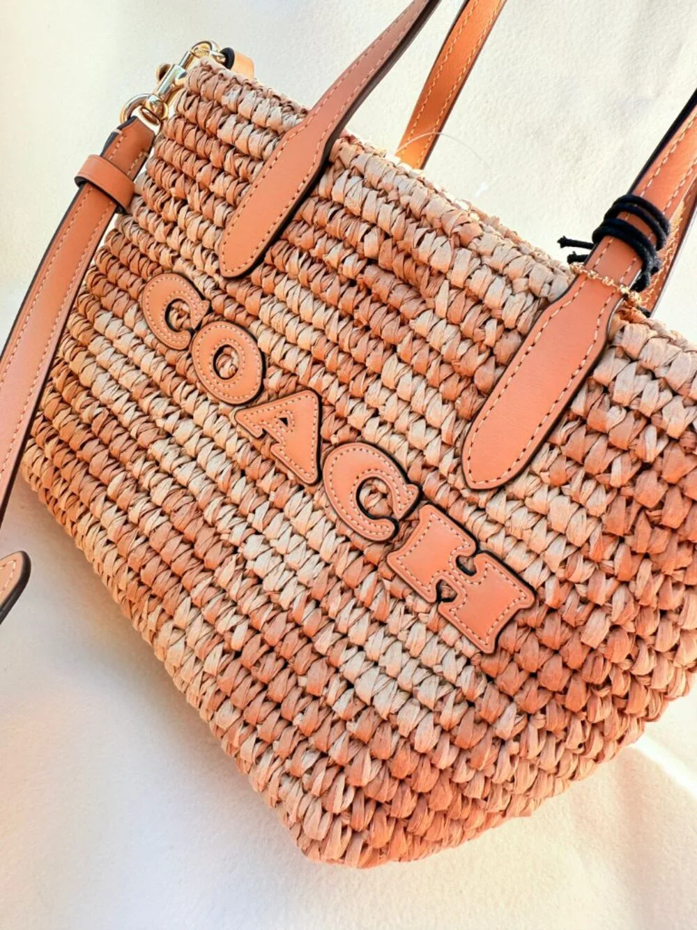 coach City Mini Tote Bag With Gingham Print ceu31